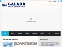 Tablet Screenshot of galadapower.com